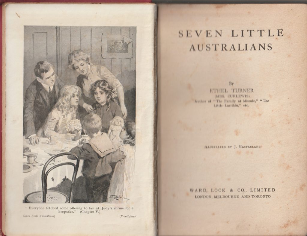 author of seven little australians